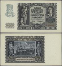 20 złotych 1.03.1940, seria L, numeracja 0784055