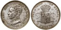 2 pesety 1905, Madryt, srebro próby 835, 10 g, K