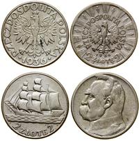 zestaw: 2 x 2 złote 1934 i 1936, Warszawa, Józef