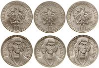 zestaw: 3 x 10 złotych 1967, 1968, 1969, Warszaw