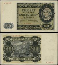 500 złotych 1.03.1940, seria B, numeracja 140118