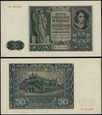 50 złotycch 1.08.1941, seria B, numeracja 170155