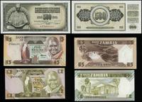 zestaw 23 banknotów z różnych krajów, w zestawie
