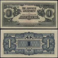 1 dolar 1942, seria MO, zmarszczenie papieru na 
