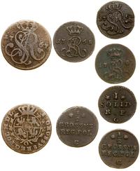 zestaw 4 monet 1767–1768, Kraków i Warszawa, w z