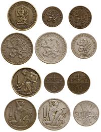 zestaw 6 monet, w skład zestawu wchodzi 1 korona