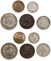 zestaw 5 monet 1955, w skład zestawu wchodzi 100