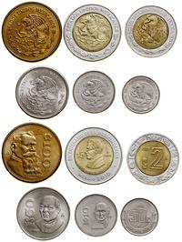 zestaw 6 monet, Meksyk, w skład zestawu wchodzi: