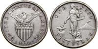 1 peso 1908 S, San Francisco, srebro próby 800, 