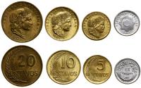 zestaw 4 monet, w skład zestawu wchodzi 20 centa