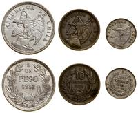 zestaw 3 monet, w skład zestawu wchodzi 1 peso 1