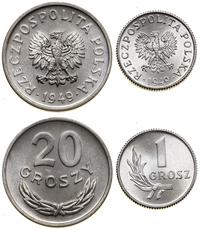 zestaw 2 monet 1949, Warszawa, w skład zestawu w