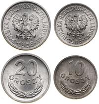 Polska, zestaw 2 monet, 1968