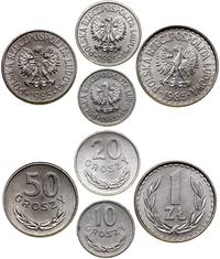 zestaw 4 monet 1985, Warszawa, w skład zestawu w