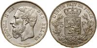 5 franków 1870, Bruksela, srebro 24.97 g, De Mey