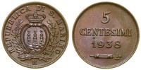 San Marino, 5 centesimi, 1938 R