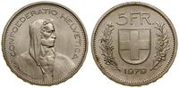 5 franków 1979, Berno, miedzionikiel, stemple lu