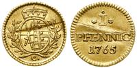 Niemcy, 1/4 dukata (złota odbitka 1 feniga), 1765 C