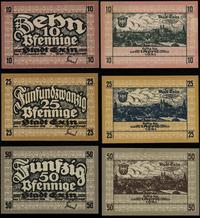 zestaw: 10, 25 i 50 fenigów ważne od 1.11.1918 d