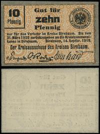 Wielkopolska, 10 fenigów, ważne od 14.09.1918 do 31.03.1920