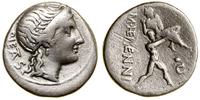 denar 108–107 pne, Rzym, Aw: Głowa Pietas w praw
