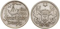 1 gulden 1923, Utrecht, Koga, moneta czyszczona,