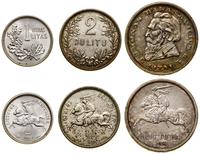 zestaw 3 monet, Kowno, zestaw: 5 litów 1936 (III