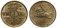 1 cent 1925, Birmingham, patyna, bardzo ładny i 