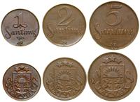 zestaw 3 monet, w skład zestawu wchodzi 5 santim