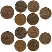 zestaw 6 monet, w skład zestawu wchodzi 5 santim