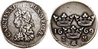 Szwecja, 2 marki, 1669