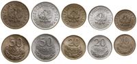 zestaw 5 monet 1949, Kremnica i Warszawa, miedzi