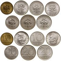 zestaw różnych monet z lat 1975–1994, Warszawa, 