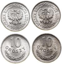 Polska, zestaw: 2 x 10 groszy, 1968 i 1969