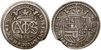 2 reale 1708, Barcelona, srebro, 4.48 g, nieco w