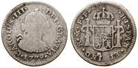 1/2 reala 1779, Meksyk, srebro, 1.52 g, moneta c