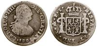1/2 reala 1801, Meksyk, srebro, 1.54 g, moneta p