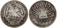 8 realów 1863 Go YF, Guanajuato, srebro, 26.80 g