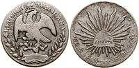 8 realów 1863 Mo TH, Meksyk, srebro, 25.40 g, KM