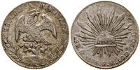 8 realów 1876 Mo BH, Meksyk, srebro, 27.01 g, pa