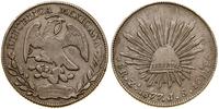8 realów 1877 Zs JS, Zacatecas, srebro, 26.82 g,