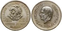5 peso 1952, Meksyk, srebro próby 720, 27.73 g, 