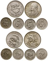 lot 6 monet, Meksyk, 1 peso 1947, 1 peso 1950, 2