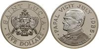 5 dolarów 1986, Wizyta papieża Jana Pawła II, sr