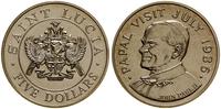 5 dolarów 1986, Wizyta papieża Jana Pawła II, mi