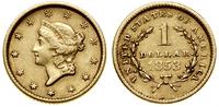 1 dolar 1853, Filadelfia, typ Liberty Head, złot