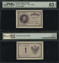 1 złoty 28.02.1919, seria 9 C, numeracja 059089,