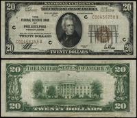 20 dolarów 1929, seria C-A, numeracja 00456258, 
