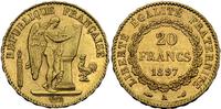 20 franków 1897/A, Paryż, złoto, 6.45 g