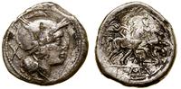 denar suberatus 209–208 pne, Rzym, Aw: Głowa Rom
